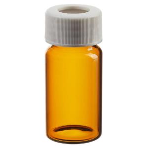 Amber VOA glass vials with 0.125 in. Septa