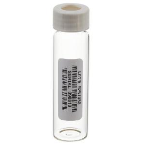 Clear voa glass vials with 0.125 in. Septa