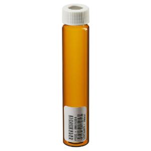 Amber voa glass vials with 0.125 in. Septa