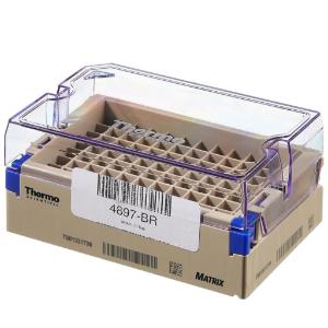 Barcoded latch racks for storage tubes