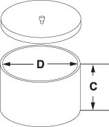 Evaporating dishes with lid, nickel