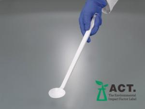 Sampling spoon long handle with ACT-label