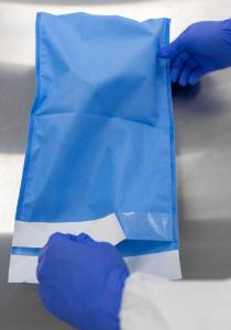 Self-sealing heavy duty SMS autoclave bags