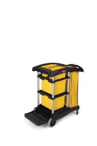 High-capacity cleaning cart