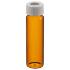 Amber VOA glass vials with 0.125 in. Septa