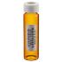 Amber voa glass vials with 0.125 in. Septa